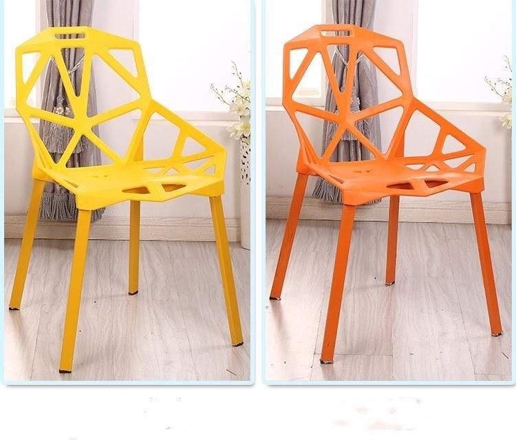 Kd Packing Cheap Price Nordic Outdoor Coffee Shop Bistro Stackable Modern Plastic Dining Chair