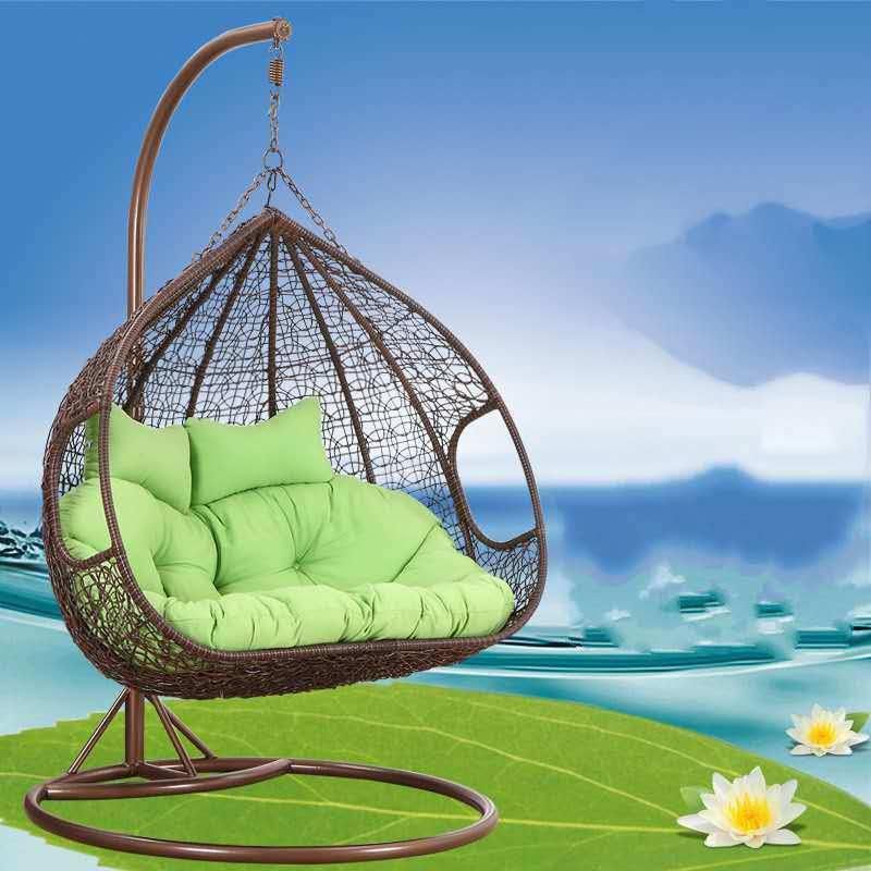 Outdoor Wicker Garden Hanging Swing PE Egg Patio Rattan Chair