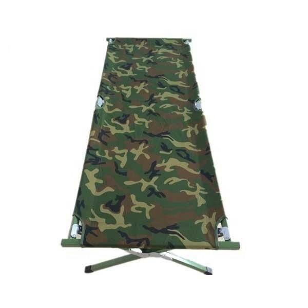 Cheap High Quality Camouflage Travel Camping Equipment Military Style Cot Folding Bed for Outdoor