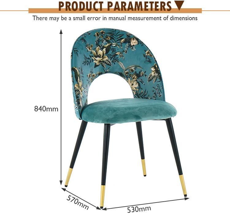 Dining Room Furniture Restaurant Cafe Cloth Back Fabric Dining Chair