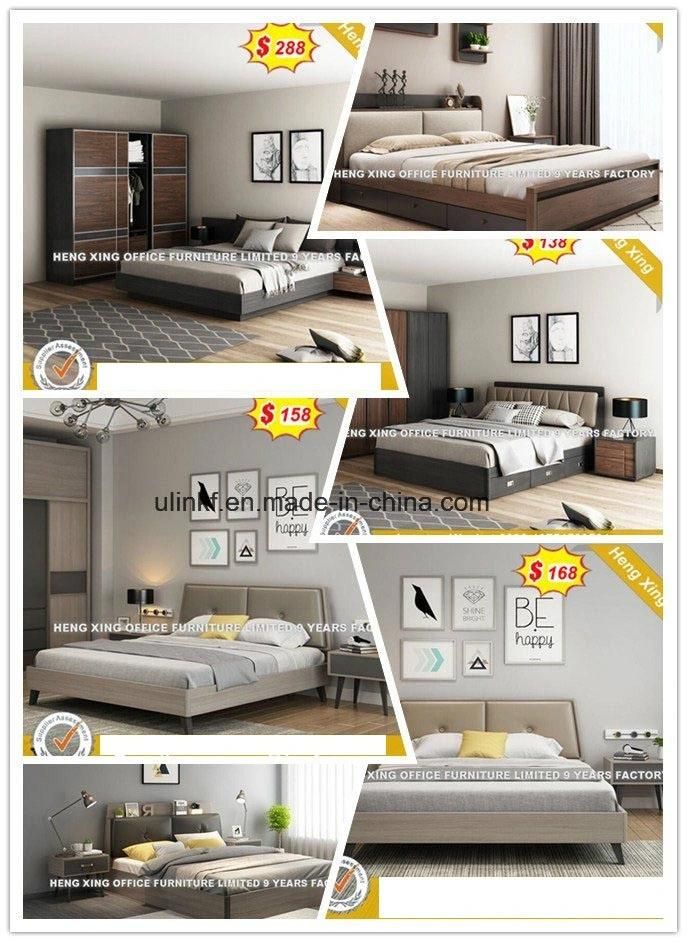 Bisini Luxury High Level Bedroom Furniture Reflective Wooden Bed (HX-8NR0843)