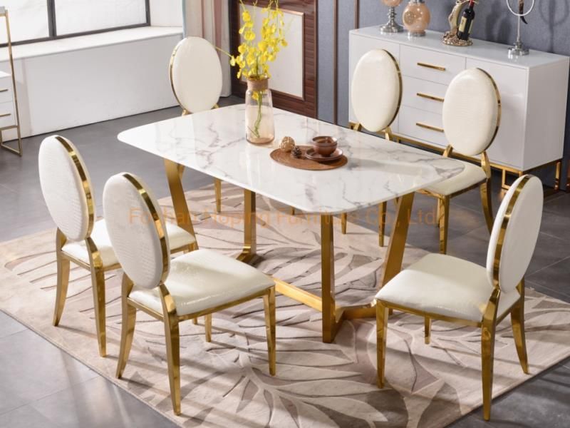 Modern High Back Wing Chair Throne Chair King Throne Chair Banquet Chair High-End Quality Stainless Steel Dining Table Chair for Custom Furniture