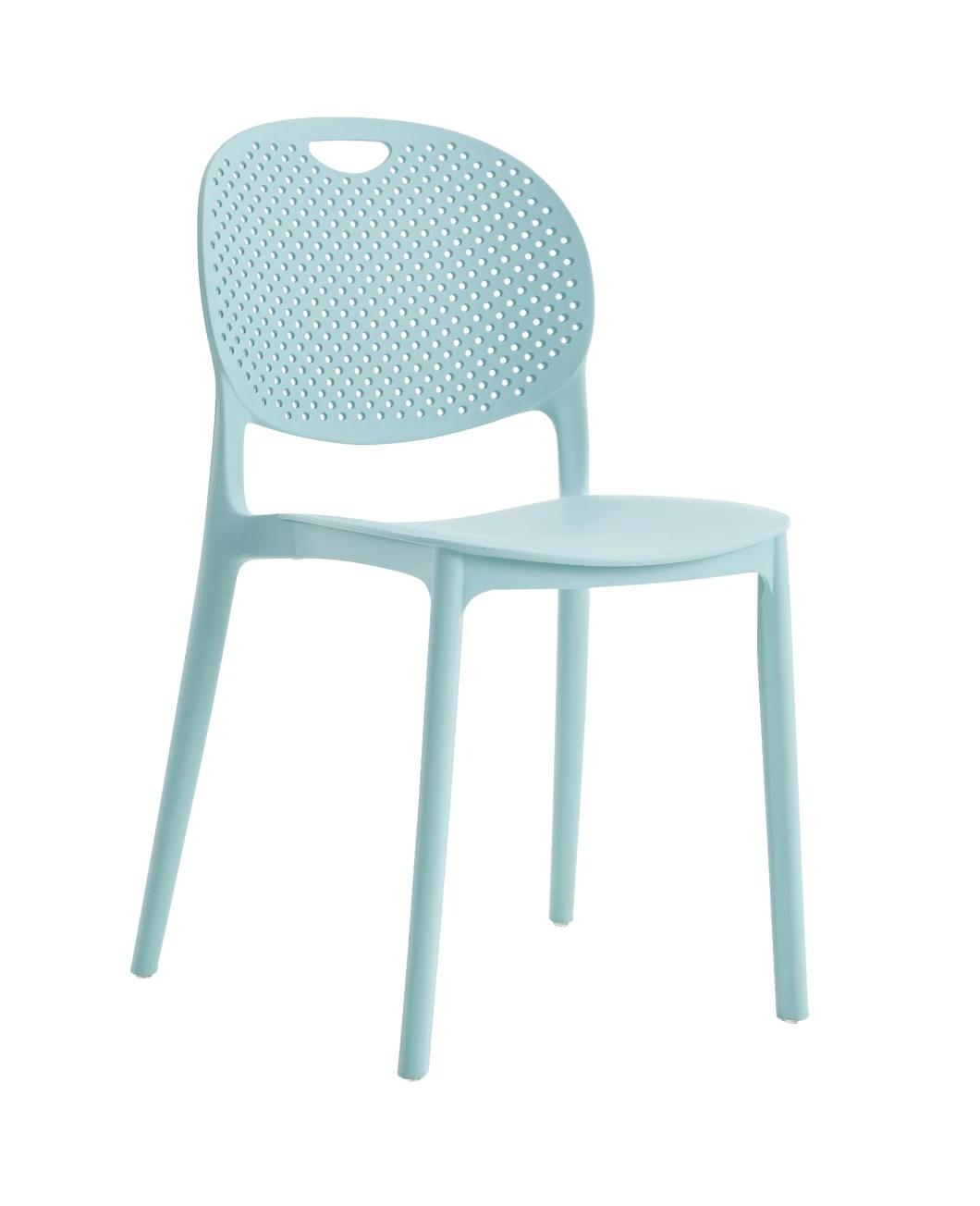Outdoor Cheap Durable Wholesale PP Chairs Nordic Stackable Monoblock Design Price Modern Colored Plastic Dining Chair Sales