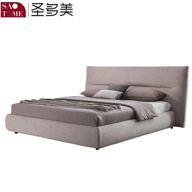 Italian Style Flat Wood China King Bedroom Furniture Bed