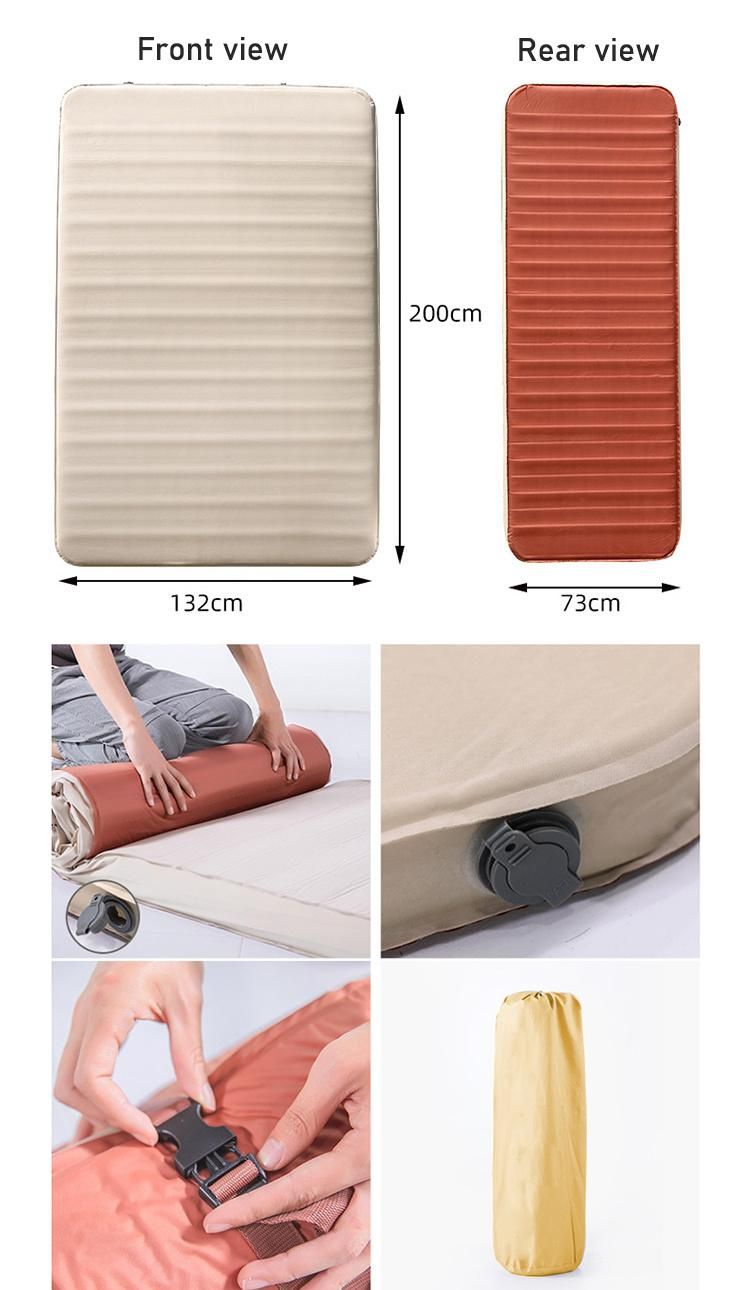 TPU Double Air Mattress Automatic Inflatable Airbed