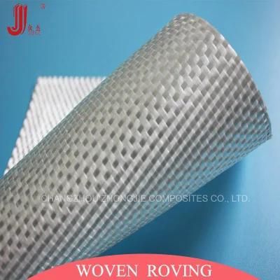 Hand Lay up Hull Fiberglass Woven Roving Cloth 400GSM