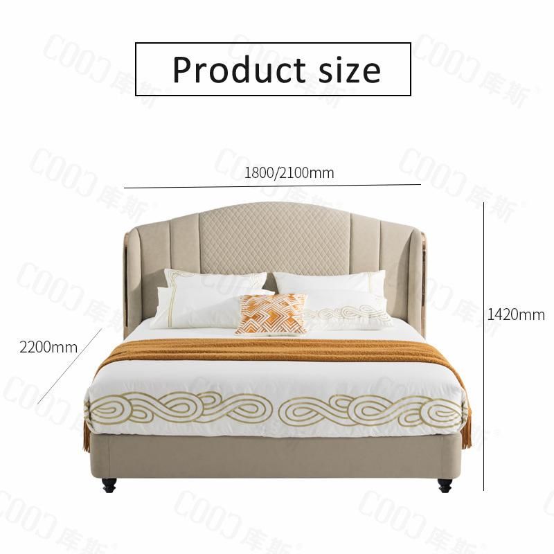 Luxury Upholstery Bed Furniture Home Decor Project King Bed Home Modern Bedroom Furniture Set