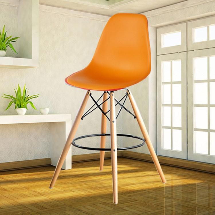 Chaise Barber Solid Wood Leg Modern Bar Dining Chair Dsw Bar Stool Modern for Sale