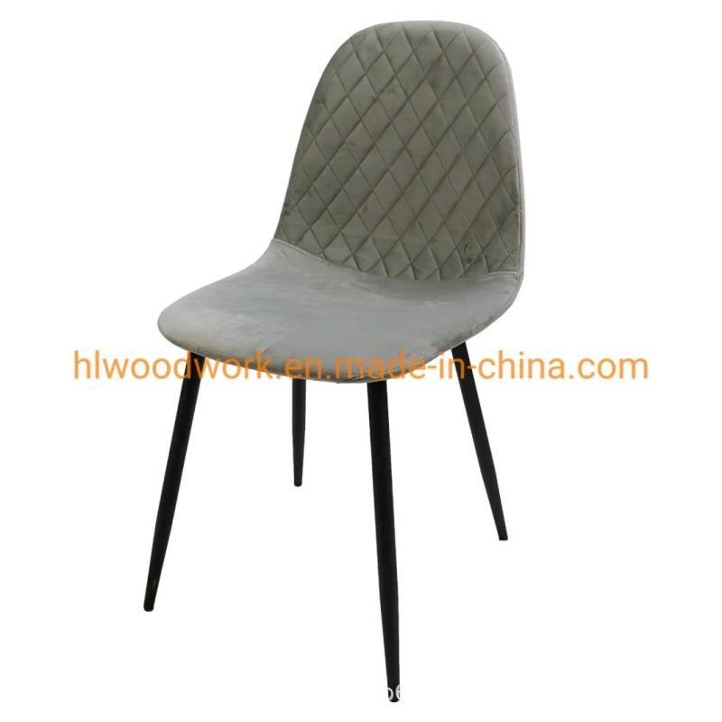 Modern Design Home Outdoor Restaurant Furniture Sofa Chair PU Faux Yellow Dining Chair for Living Room Fashion Design Upholstered Backrest Home Furniture