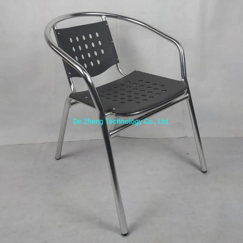 Aluminum Garden Chair Outdoor Metal Chairs and Table Set Restaurant Cafe Balcony Terrace Sets