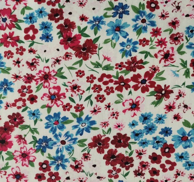Textile Fashion 100 Cotton Woven Plain Printed Poplin Fabric for Home Textile and Garment Fabric and Furniture Fabric