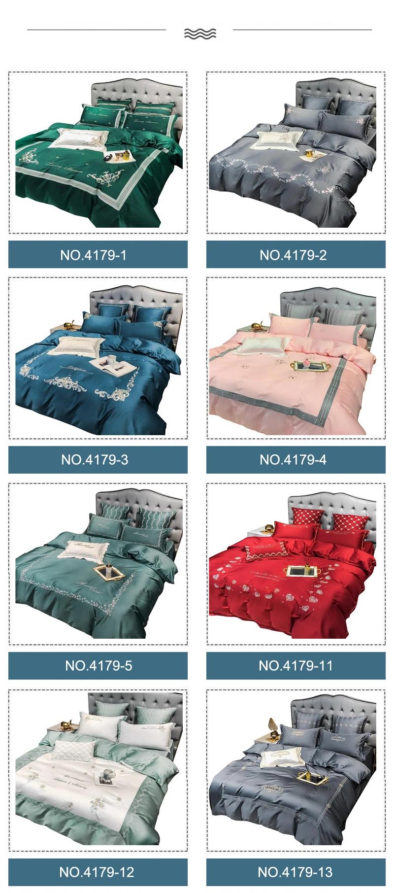 Hot Sale Luxurious Multi Color Sheet Set Cotton Fabric for Single Bed
