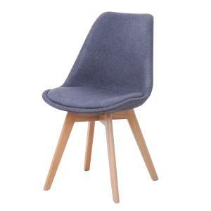 High Quality Fabric and Beech Wood Legs Dining Chair