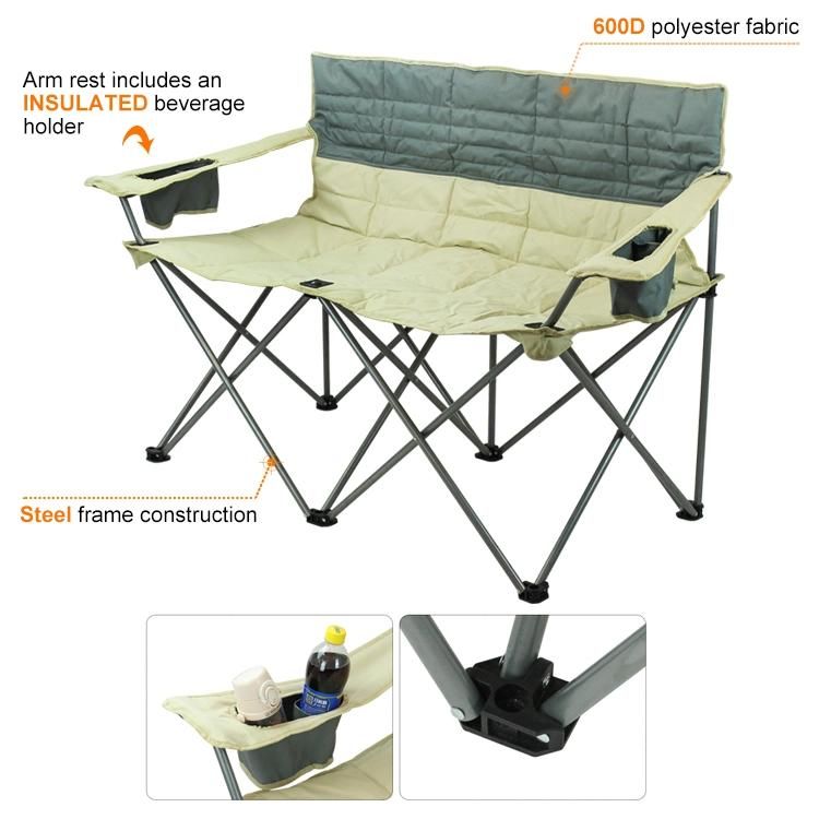 600d Polyster Fabric Steel Fram Construction Folding Chair