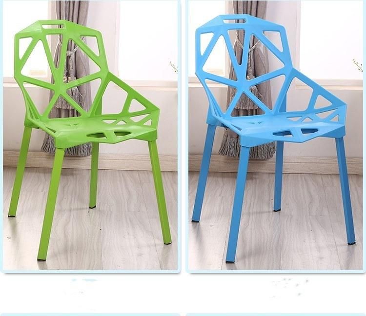 Wholesale Nordic Style Modern Chairs Outdoor Stackable Banquet PP Plastic Chair Wood Home Dining Furniture Restaurant Dining Chair for Dining Room
