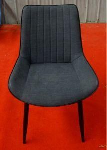 Dining Room Furniture Nordic Black Leg Restaurant Chair Upholstery Arm Fabric Modern Optional Color Velvet Dining Chairs