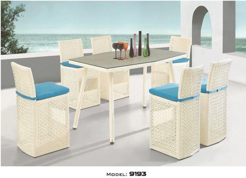 Wholesale Outdoor Bar Furniture High Stool PE Rattan Bar Chairs
