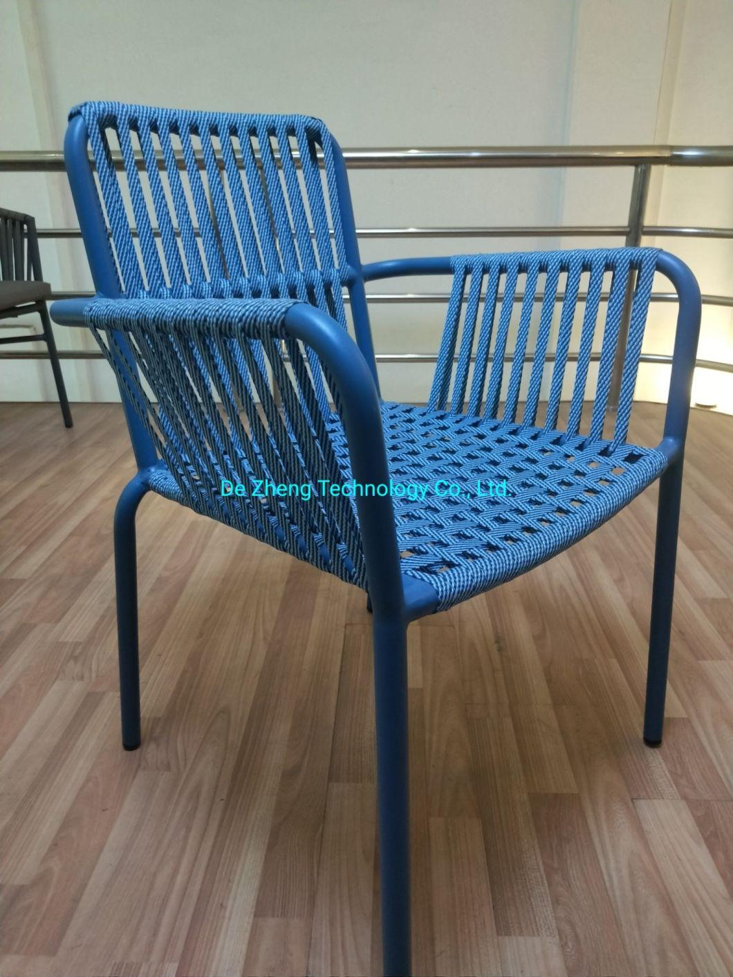 Modern Luxury Patio Rattan Wicker Restaurant Table Dining Chairs Set Aluminum Casting Outdoor Garden Furniture Sets