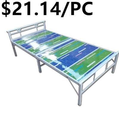 New Hot Sale Popular Plastic Metal Bedroom Furniture Folding Bed