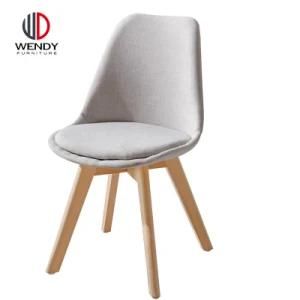 Cheap Fabric Upholstered Kitchen Dining Restaurant Wooden Chair for Restaurant Furniture