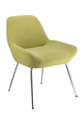 Colorful Fabric Leisure Chair with Chromed Leg