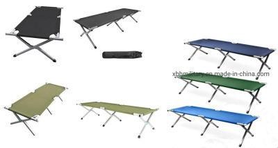 Custom Outdoor Steel Aluminum Frame Trip Portable Folding Camping Bed