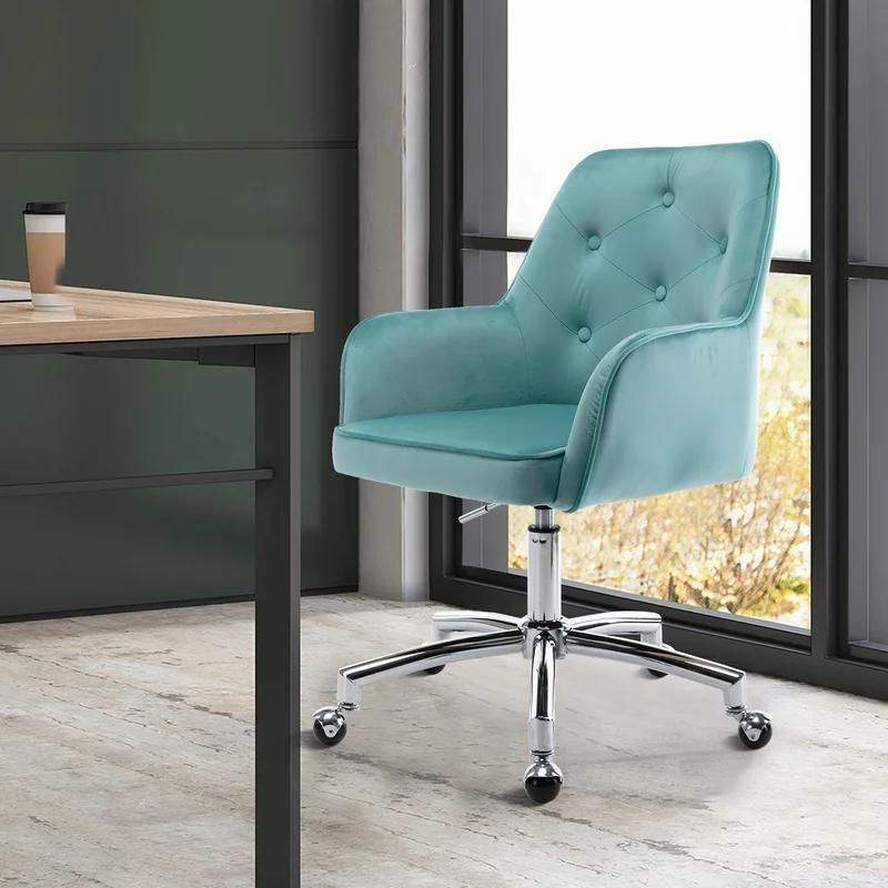 Adjustable Velet Swivel Commercial Leisure Bar Chair for Office Home Hotel