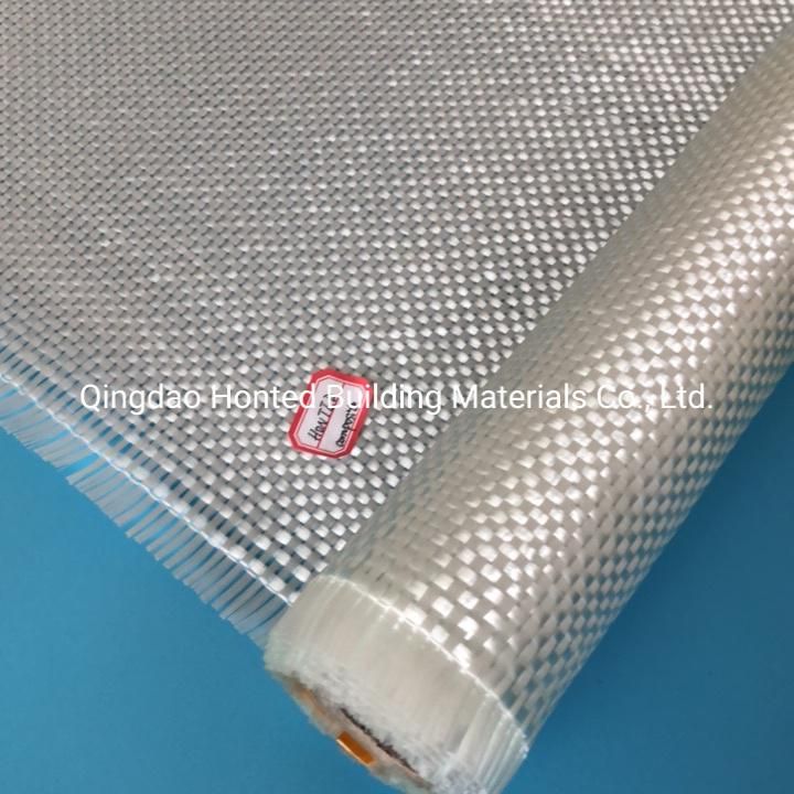 400G/M2 600g 800g E Glass Fiberglass Roving Woven Glass Fiber Cloth for Manhole Cover Fishing Boat GRP Pipe Fiberglass Products Cooling Tower