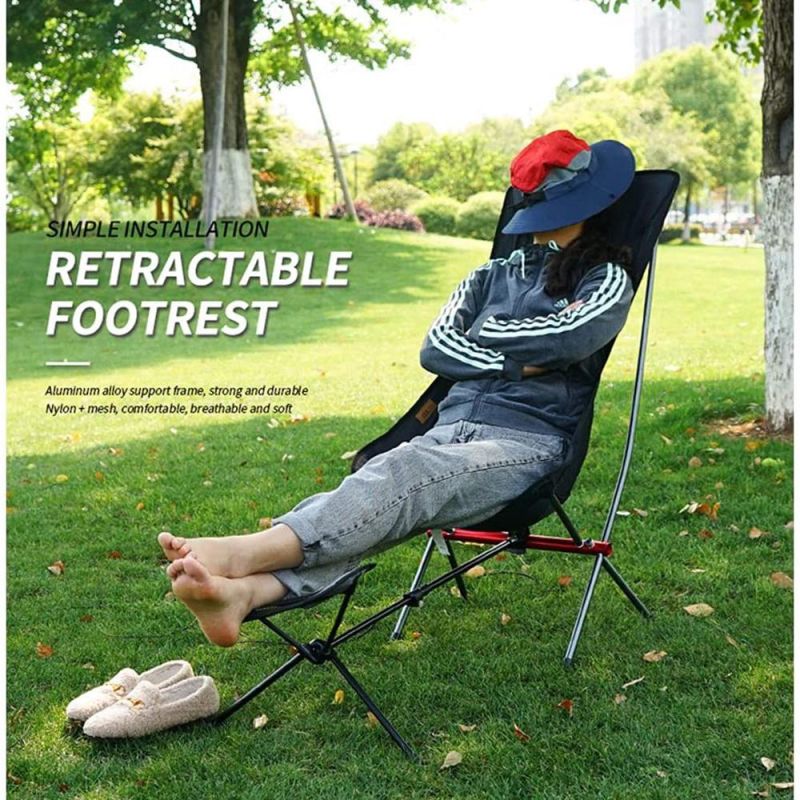 Footrest Extended Leg Foot Stool Outdoor Anti-Slip Folding Chair Creative Wyz15343