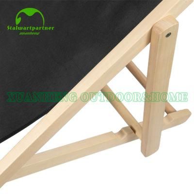 Outdoor Wood Beach Sling Chair