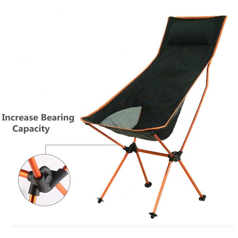 Outdoor Camping Folding Chair Ultralight Portable Fishing Beach Moon Chairs Camping Travel Picnic Tools Ultralight Folding Chair Esg15096