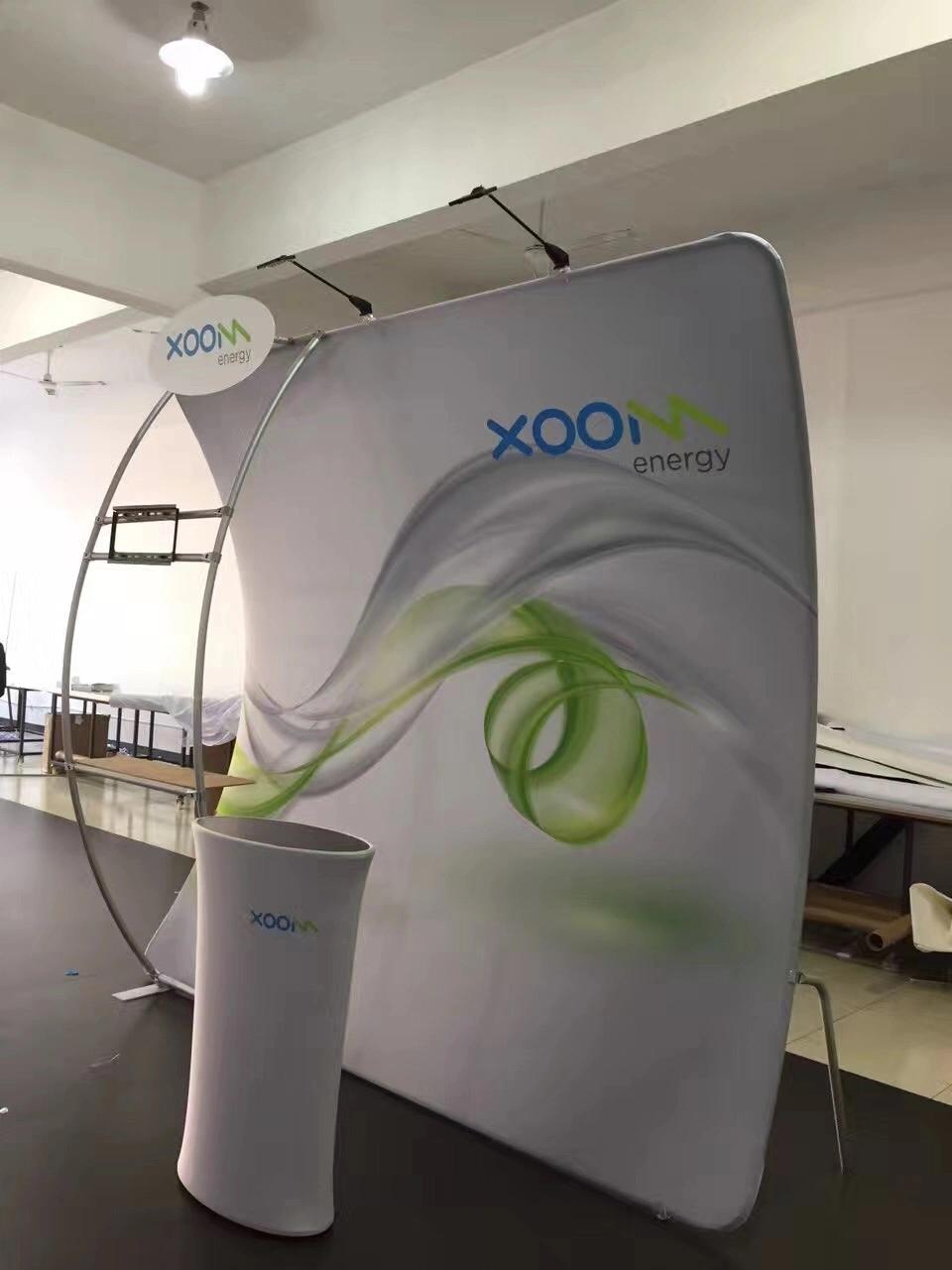 10ftx10FT Wide U Shape Modular Fabric Exhibition Display Booth Stand