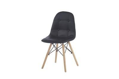 Living Room Indoor Dsw Modern Cafe Kitchen Patchwork Gaming Party Chair Eiffel Wood Leg Dar Nordic Fabric Dining Chairs
