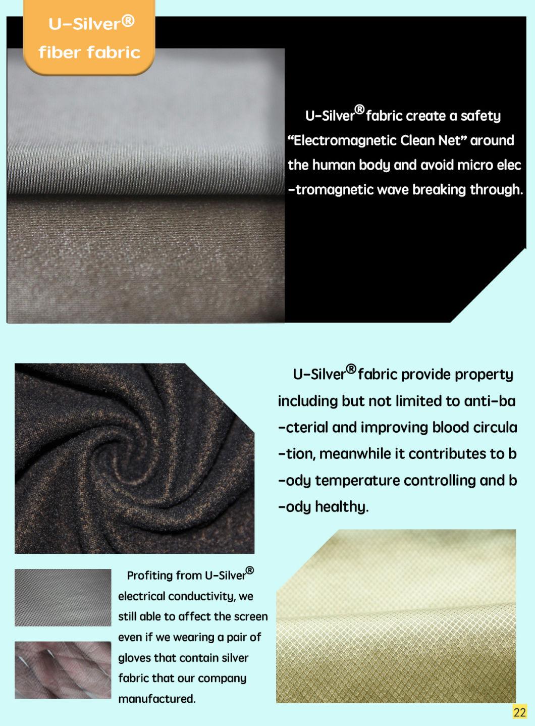 Best Selling Anti-Static Anti-Bacteria Anti-Odor Sofa Pillow Mattress Silver Fiber Wool Conductive Fabric