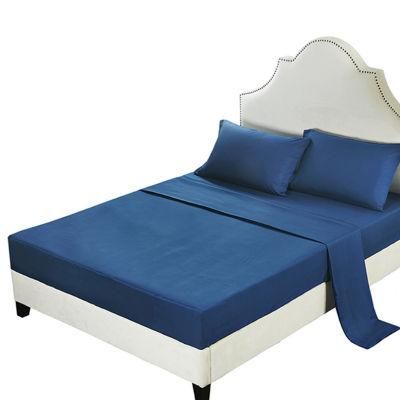 Solid Color Microfiber Fabric Sheet for Beds