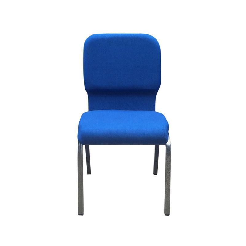 Wholesale Ceremony Stacking Banquet Folding Fabric Comfortable Armless Church Chair