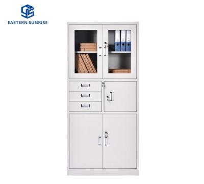Commercial Office Furniture Glass Cupboard and Metal Storage Filing Cabinets