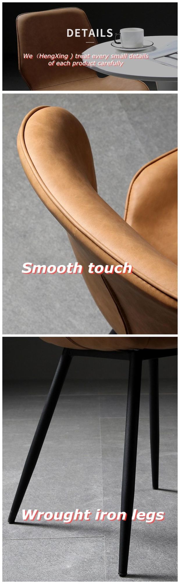 Luxury Leather Dining Chair Living Room Upholstery Arm Chair Dining Chairs Furniture