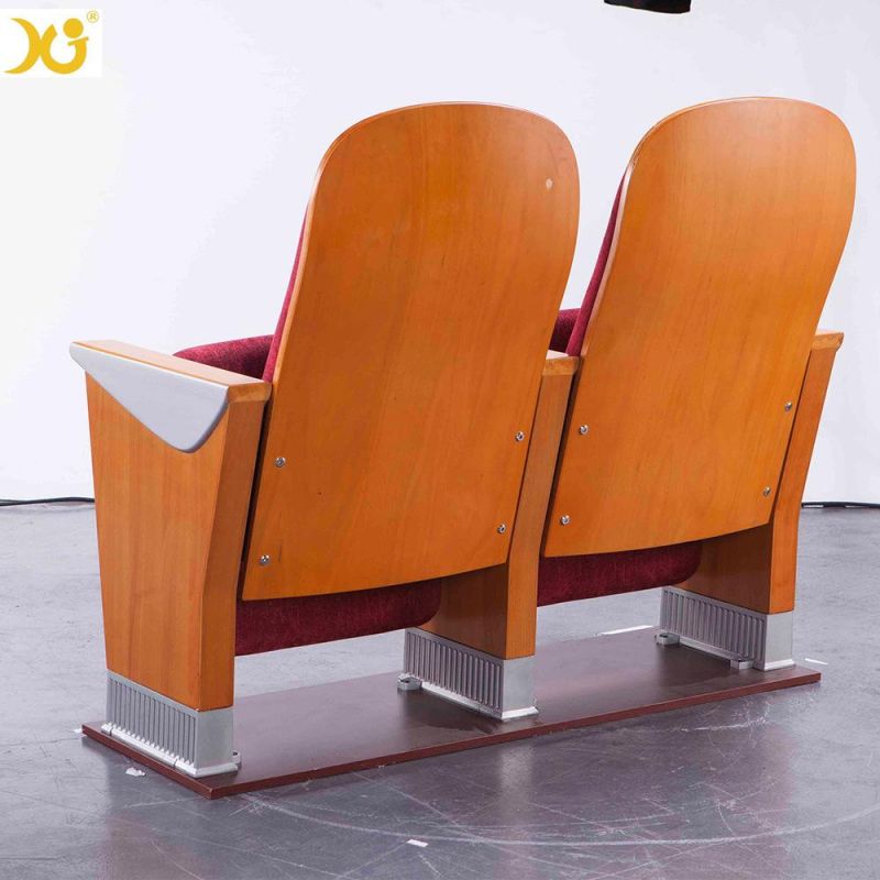 Hot Sale Fabric Conference Chair Lecture Hall Auditorium Seat School Chair with Aluminium Leg