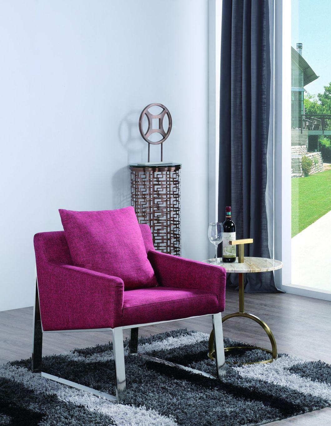 Modern Living Room Furniture Leisure Sofa with Velvet Fabric