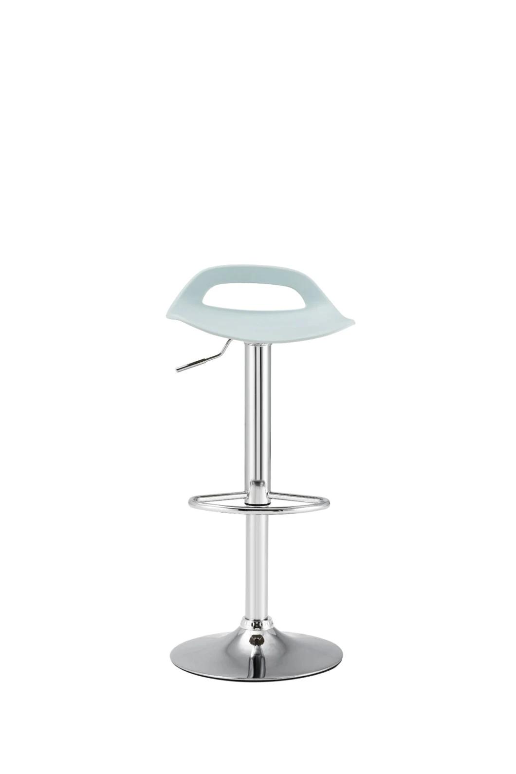 Adjustable Swivel ABS Seat Metal Stool Simple Plastic Bar Stool High Chair Bar Modern Kitchen Counter Top Bar Chair