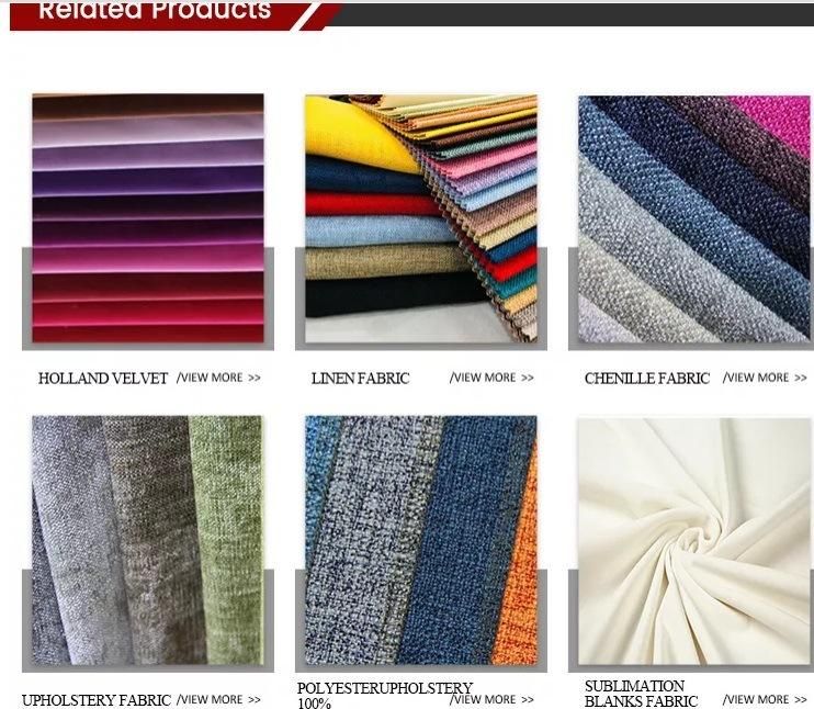 Wholesale Most Popular Factory Free Sample 100% Polyester Sofa Cover Set Clothes Sofa Fabric and Curtain Fabric Upholstery