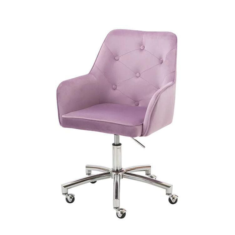 Hot Selling Comfortable Upholstered Velvet Desk Chair Executive Office Chair Swivel Computer Office Chair