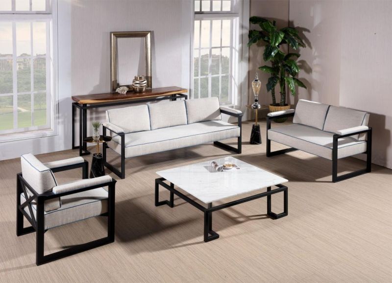 Modern Living Room Furniture Leisure Sofa with Velvet Fabric