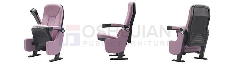 Oshujian Auditorium Furniture Movie Cinema Folding Fabric Plastic Chair