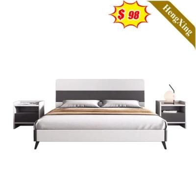 Luxury Modern Hotel Bedroom Furniture Kitchen Cabinets King Size Double Fabric Leather Bed Frame