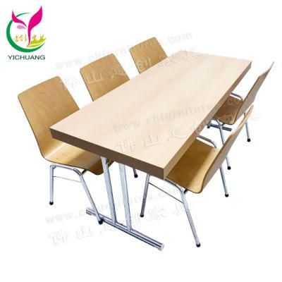 Hyc-T58 Foshan Cheap Folding Brown Office Table for Sale