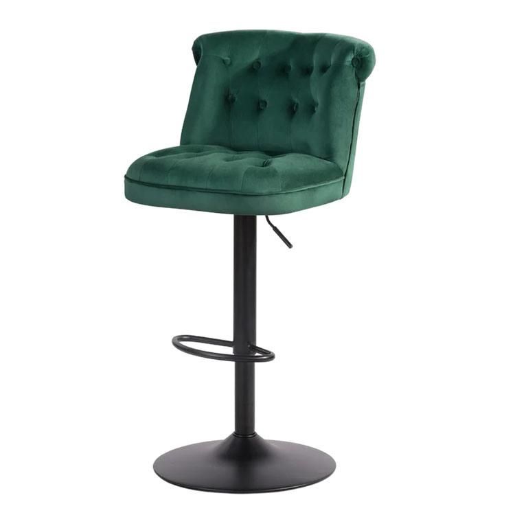 Bar Chair Velvet Chairs High Bar Chair High Quality Stools Bar Chair Modern with Stainless Steel Stand High Chair for Bar Velvet Table Counter Chairs Elegant