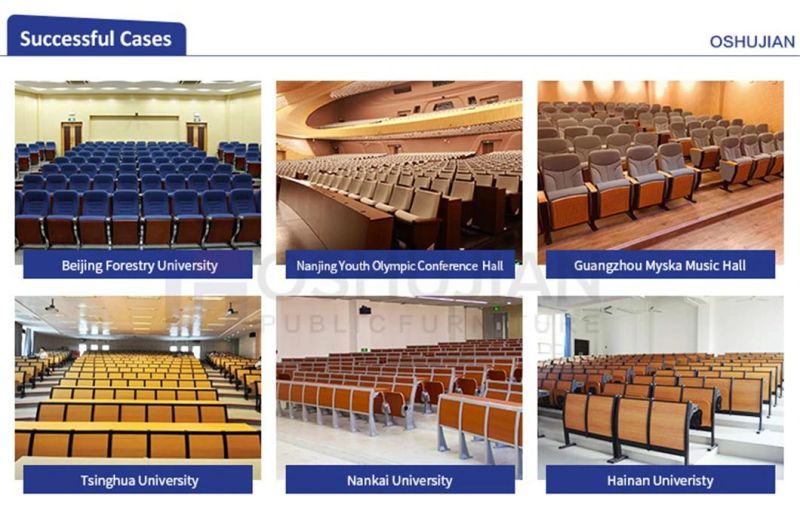 Lecture Furniture Plastic Fabric Theatre Hall Seating College Auditorium Chairs