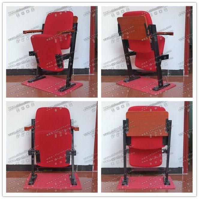 Wholesale Folding Stadium Seat Chair with Armrest in Red Fabric Yc-G67